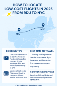Read more about the article How to Locate Low-Cost Flights in 2025 from RDU to NYC
